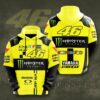 Valentino Rossi Hoodie Zip Hoodie 3D Rze1