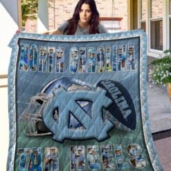 North Carolina Tar Heels Blanket Quilt Rze1