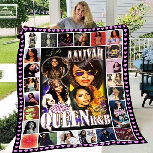 AALIYAH Queen of RB blanket 1 1