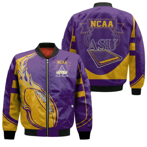 Alcorn State Braves Bomber Jacket Fire Football NCAA