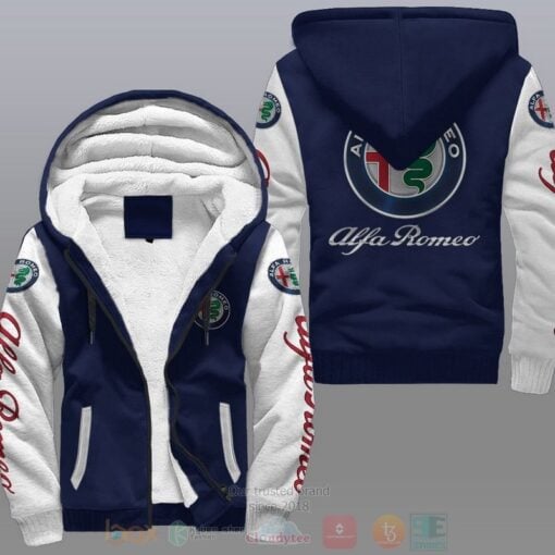 Alfa Romeo Car Fleece Hoodie 1 2