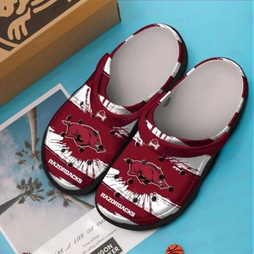 Arkansas razorbacks football crocband crocs shoes