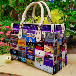 Deep Purple Leather Bag Rze1