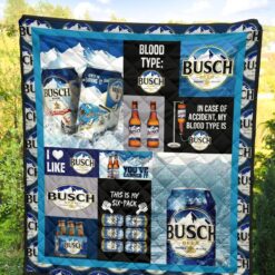 Busch Light Blanket Quilt Rze2