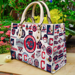 Cleveland Guardians Indians Leather Bag Rze2