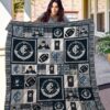 Carlton  Blue Blanket Quilt Rze2
