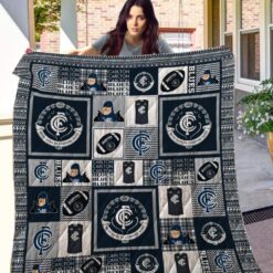 Carlton  Blue Blanket Quilt Rze2