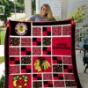 Chicago Blackhawks lover Quilt Blanket Quilt Rze2