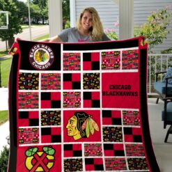 Chicago Blackhawks lover Quilt Blanket Quilt Rze2