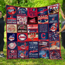 Cleveland Guardians Quilt  Blanket Quilt Rze2