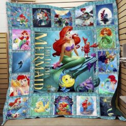 The Little Mermaid Quilt Blanket Rze1