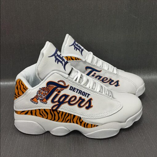 Detroit Tigers Baseball Team Form Air Jordan 13 Sneakers Sport Shoes Full Size