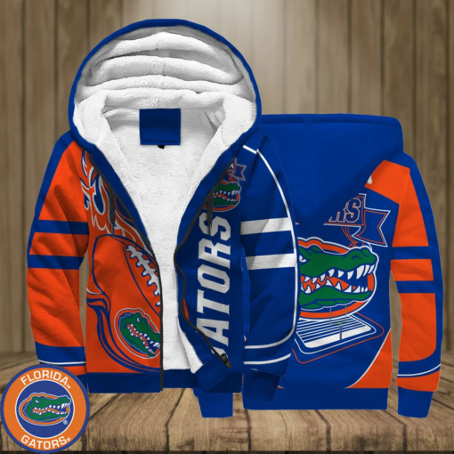 Florida Gators Football 3d Printed Unisex Fleece Zipper Jacket