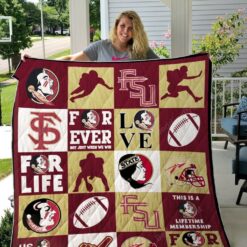 Florida State Seminoles Quilt  Blanket Quilt Rze2