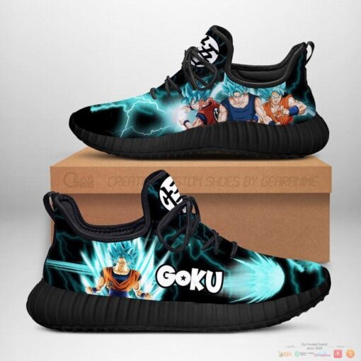 Goku Saiyan Blue Dragon Ball Anime reze sneaker