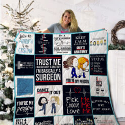 Grey’s Anatomy lover Blanket Quilt HD21