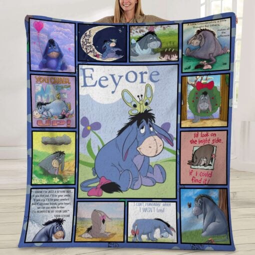 HB18060 Cute2BEeyore2BWinnie2BThe2BPooh2BDisney2BDisneyland2BFan2BVacation2BTrip2BQuilt2BBlanket UmTsM