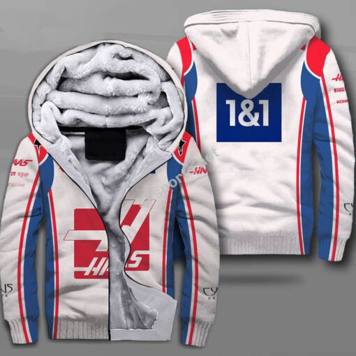 Haas F1 Racing Team All Over Print Fleece Hoodie