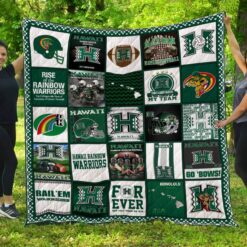 Hawaii Rainbow Warriors  Blanket Quilt D22