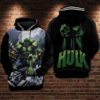 Hulk Marvel 01 Hoodie Zip Hoodie 3D H23