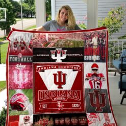 Indiana Hoosiers  Blanket Quilt Rze2