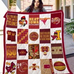 Iowa State Cyclones Blanket Quilt Rze2