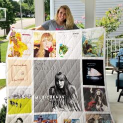 Joni Mitchell Quilt  Blanket Rze2