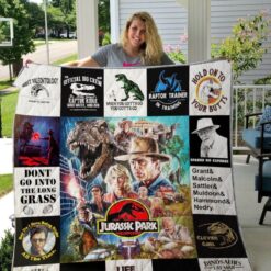 Jurassic Park  Quilt Blanket Quilt Rze2