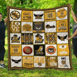 Kennesaw State Blanket Quilt Rze2