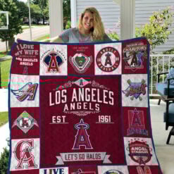 Los Angeles Angels  Blanket Quilt Rze2