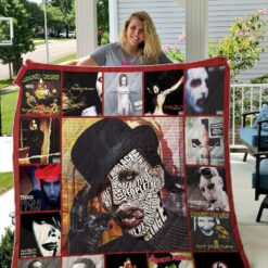 Marilyn Manson Quilt Blanket Quilt Rze2