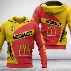 McDonald's  Hoodie Zip Hoodie 3D M08