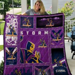 Melbourne Storm Lover Blanket Quilt Rze2