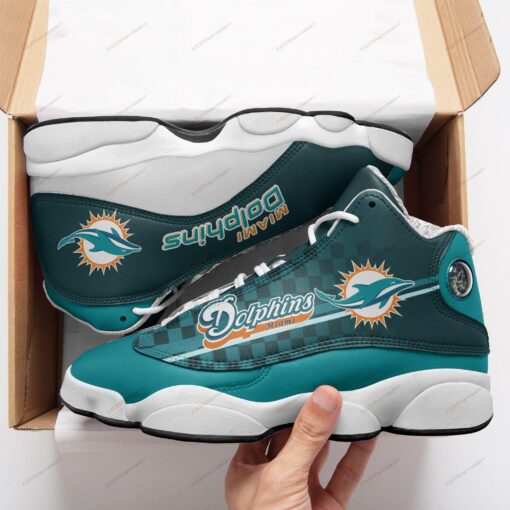 Miami Dolphins Air Jordan 13 Sneakers Sport Shoes Plus Size 1