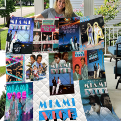 Miami Vice  Blanket Quilt Rze2