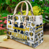 Michigan Wolverines Lover Leather Bag H23