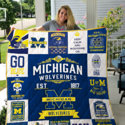 Michigan Wolverines Blanket Quilt H23