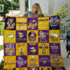 Minnesota Vikings Quilt Blanket Quilt Rze2