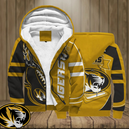 Missouri Tigers Football 3d Printed Unisex Fleece Zipper Jacket