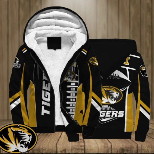 Missouri Tigers Football Team 3d Printed Unisex Fleece Zipper Jacket