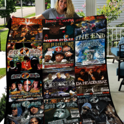 Three 6 Mafia Quilt Blanket Rze1