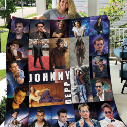 Johnny Depp Love 1a Blanket Quilt Rze1