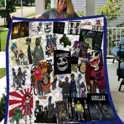 Gorillaz g1 Quilt Blanket Quilt H23