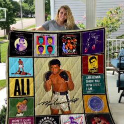 Muhammad Ali Blanket Quilt Rze2