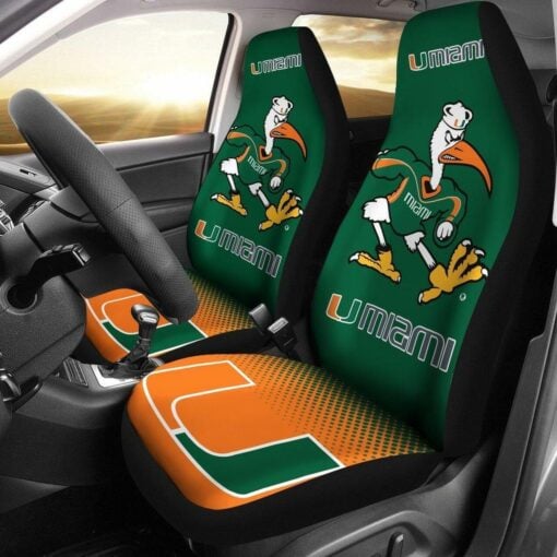 NCAA Miami Hurricanes Car Seat Covers