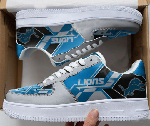 NFL Detroit Lions Nike Air Force 1 Low Top Shoes