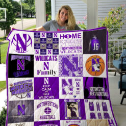 Northwestern Wildcats Blanket Quilt Rze2