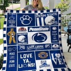Penn State Nittany Lions Quilt  Blanket Quilt HD21