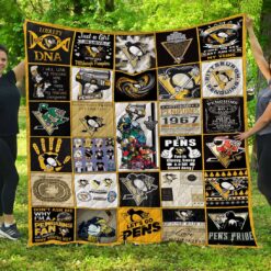 Pittsburgh Penguins Quilt  Blanket Quilt Rze2