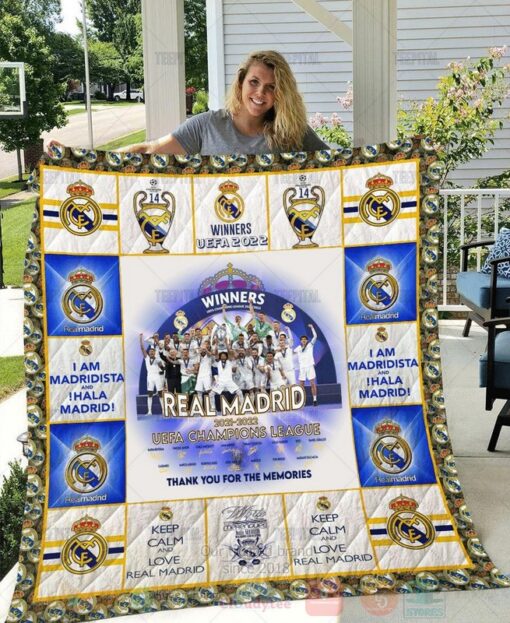 Real Madrid FC UEFA Champions League Blanket